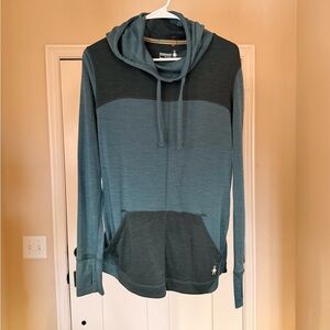 Smartwool Gray Hoodie with Colorful Accents